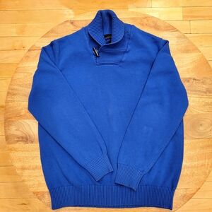 Sean John Deep Blue Turtleneck Sweater